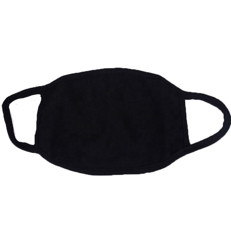 3-Ply Black Cotton Mask Blank5