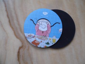 Round Drink Rubber Coasters