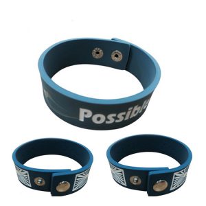 Wholesale Silicone Rubber Wristband Flexible Wrist Band Cuff