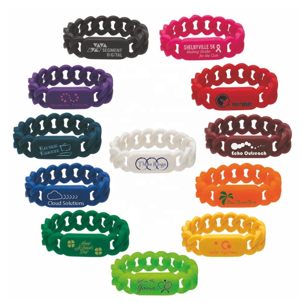 Chain Link Silicone Wristbands1