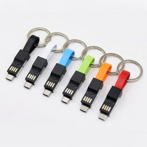 USB Magnetic Key Chain 3 in 1 Data Cable