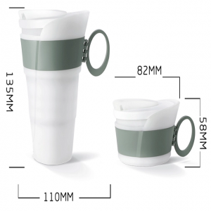Foldable Silicone Drinking Cup 300ml2