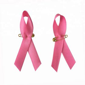 Breast Cancer Awareness Satin Ribbon Pins0