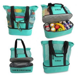 Mesh Travel Bag with Insulated Cooler