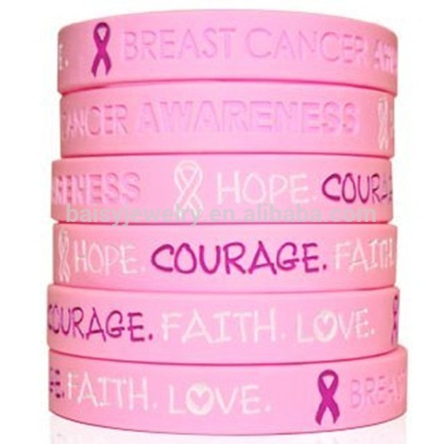 Pink Ribbon  Breast Cancer Awareness Bracelet  yantrahimalaya  Nepal  Glass Beaded Bracelets