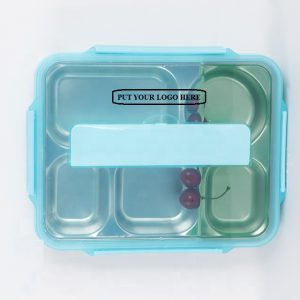 SS Bento Lunch Box with Spoon and Fork Storage