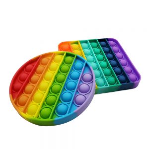 Rainbow Colored Push Pop Fidget Toys