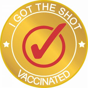 COVID 19 Vaccinated Lapel Pin1