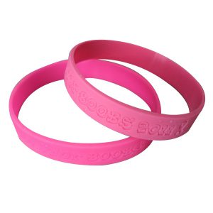 Breast Cancer Awareness Debossed Wristbands