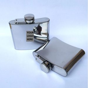 Mirror Finished SS Hip Flask 4.5oz3
