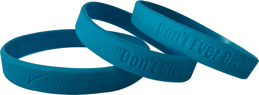 Debossed Wristband - FOUNDATION Victory Over Cancer